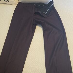 Men's Burgandy Dress Pants